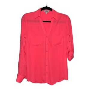 EXPRESS Pink The Portofino Shirt S NWOT